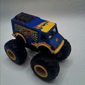 Blue and Yellow Monster Truck